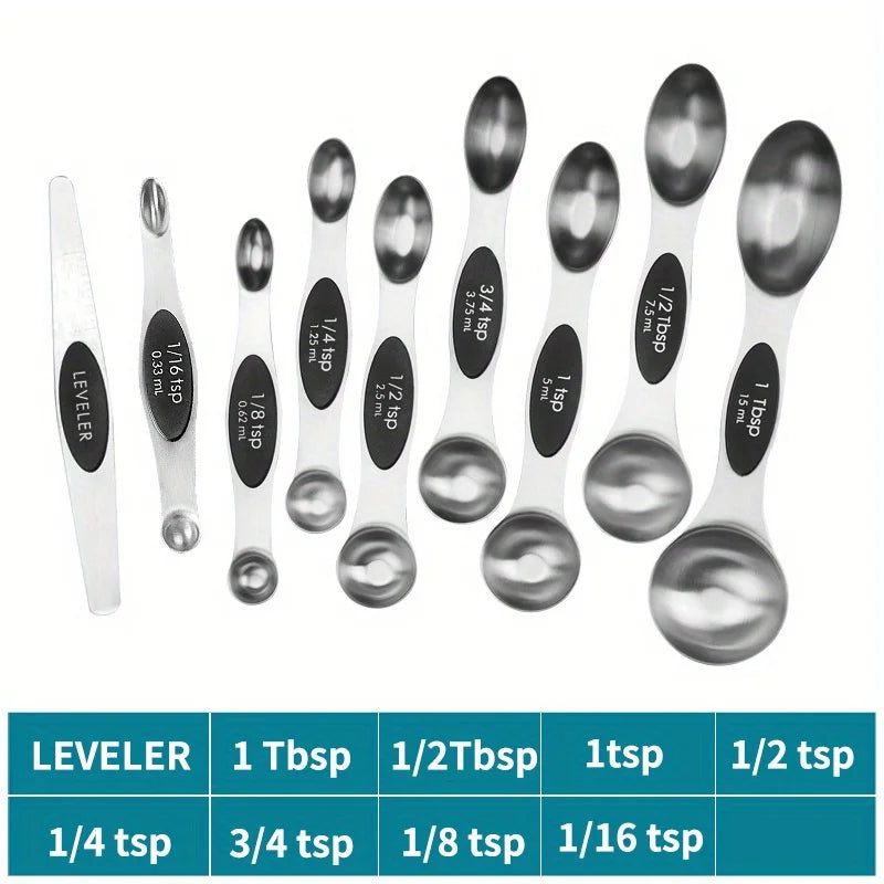 9-Piece Magnetic Measuring Spoon Set