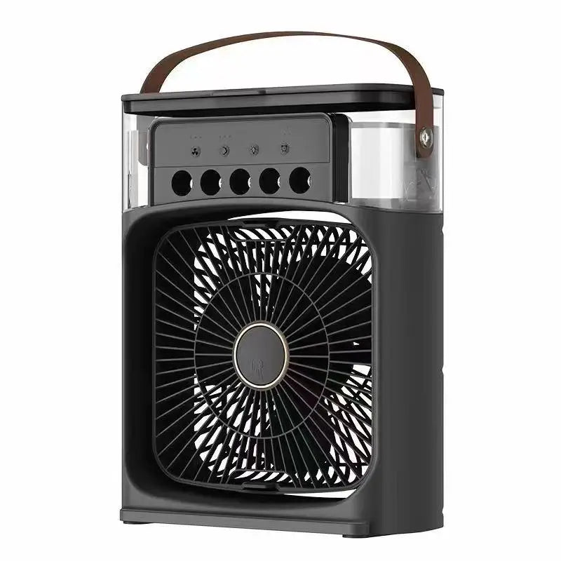 3-in-1 Portable Fan, Air Cooler & Humidifier | USB Ice Cool Mist Fan | Desk & Bedside