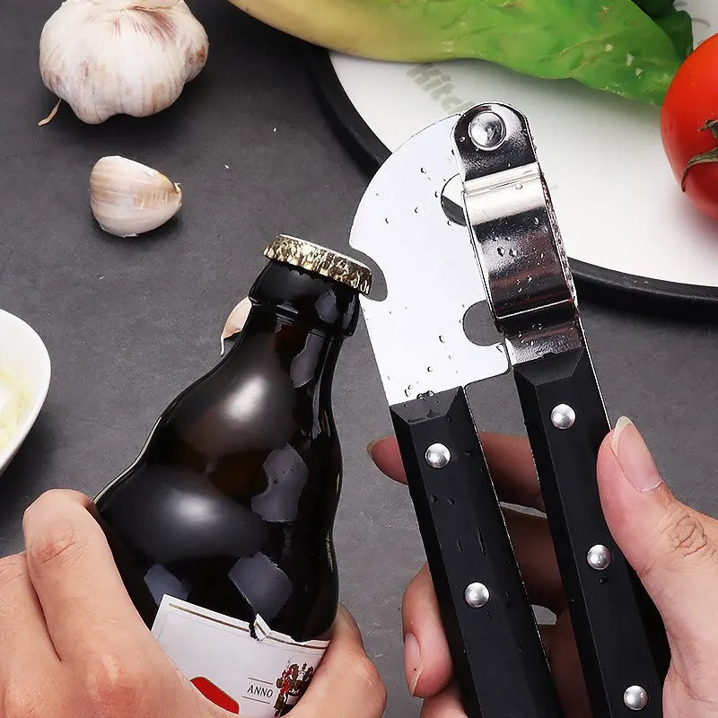 Stainless Steel Garlic Press & Bottle Opener