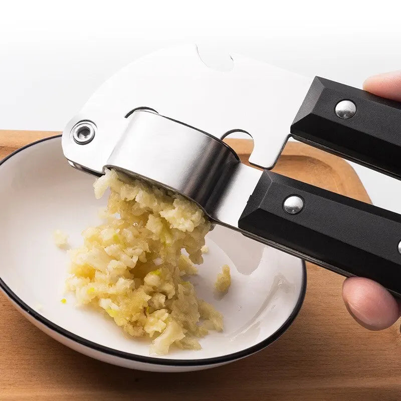 Stainless Steel Garlic Press & Bottle Opener