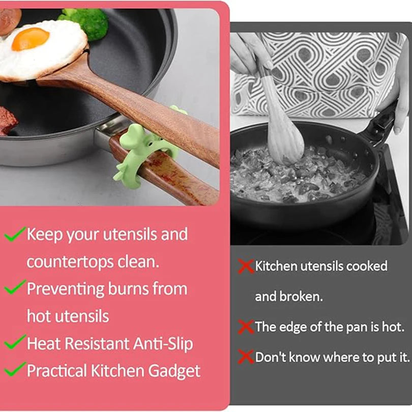 Silicone Crab Spoon Rest & Pot Clip