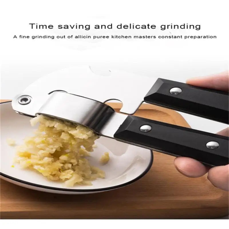 Stainless Steel Garlic Press & Bottle Opener