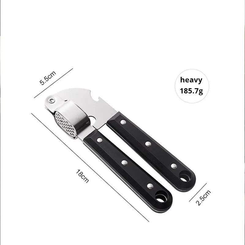 Stainless Steel Garlic Press & Bottle Opener