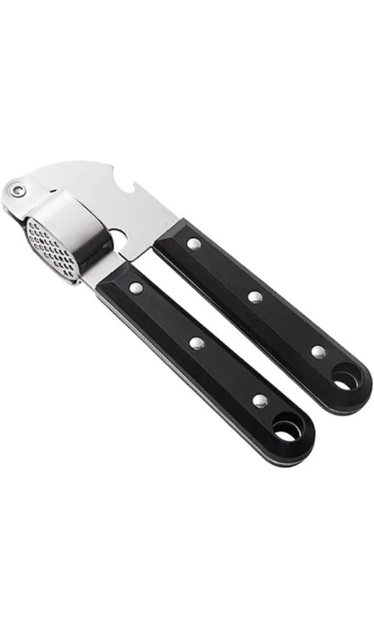Stainless Steel Garlic Press & Bottle Opener